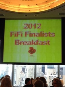 2012 FiFi Finalist Breakfast at The Mandarin Oriental