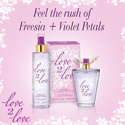 Freesia + Violet Petals